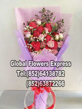 SGPB200-12枝紅玫瑰花束-星加坡送花服務新加坡鮮花店新加坡鮮花速遞
